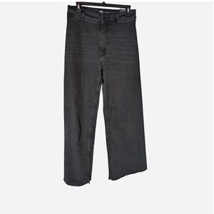 Pre-owned Black Wide-Leg Jeans